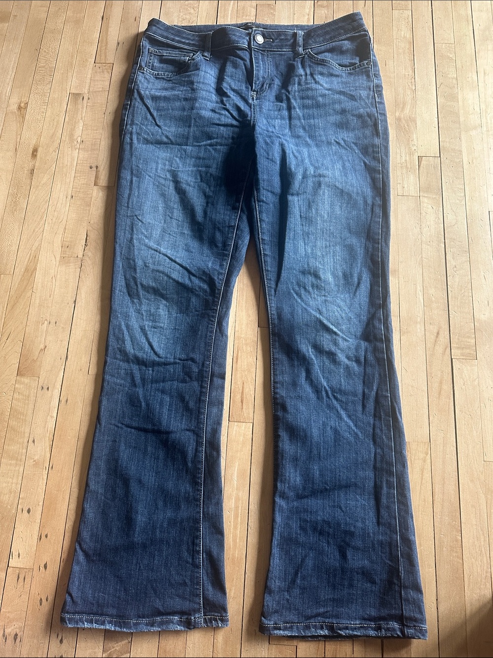 Simply Vera Vera Wang Dark Blue Flare Jeans